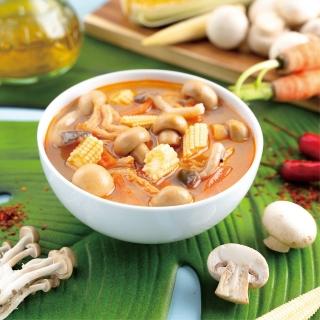 【蘭揚食品】泰式酸辣蘑菇湯300G-全素(蔬食/素食/料理包/調理包/湯)