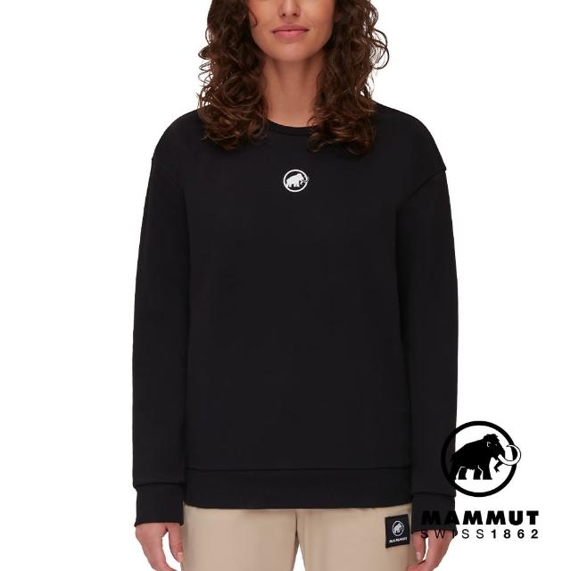 【Mammut 長毛象】Mammut Core ML Crew Neck Original W 機能休閒長袖T恤 女款 黑色 #1014-04071