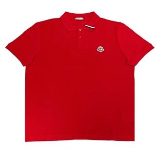 【MONCLER】男款 品牌LOGO 短袖POLO衫-紅色(M號、L號)