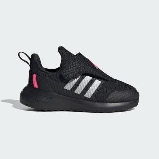 【adidas 愛迪達】Fortarun 2.0 AC I 小童 慢跑鞋 運動 休閒 魔鬼氈 舒適 透氣 黑粉(IG0422)