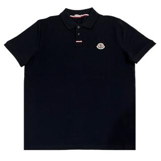 【MONCLER】男款 品牌LOGO 短袖POLO衫-黑色(S號、M號、L號)