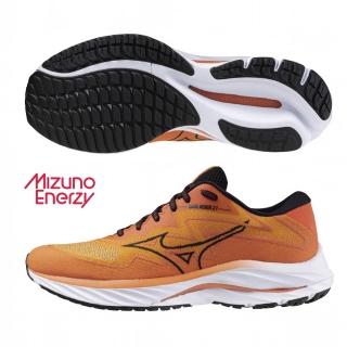 【MIZUNO 美津濃】慢跑鞋 男鞋 運動鞋 緩震 一般型 RIDER SSW 橘黃 J1GC237554