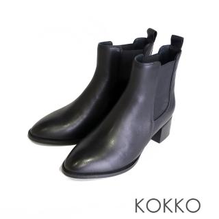 【KOKKO 集團】俐落率性側鬆緊切爾西靴(黑色)