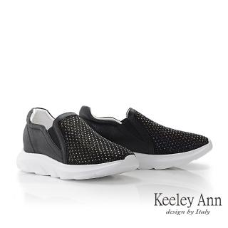 【Keeley Ann】滿鑽輕量舒適休閒鞋(黑色376832110-Ann系列)