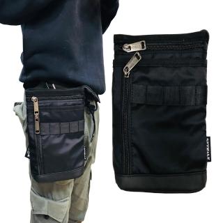 【SNOW.bagshop】腰掛包小容量6吋機防水尼龍插筆外袋口穿過皮帶