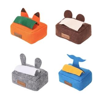【May shop】寵物玩具狗嗅聞藏食玩具訓練玩樂狗狗絨毛玩具(嗅聞藏食紙巾盒)
