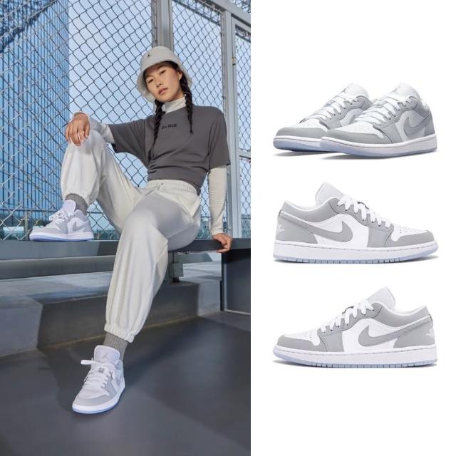 【NIKE 耐吉】W Air Jordan 1 Low 灰白煙灰小DIOR 女款DC0774-105