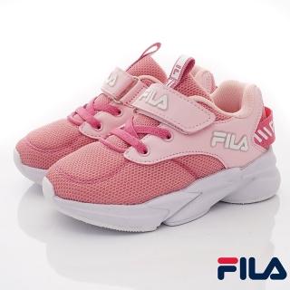 【童鞋520】FILA童鞋-輕量慢跑運動鞋款(2-J434W-551粉-16-22cm)