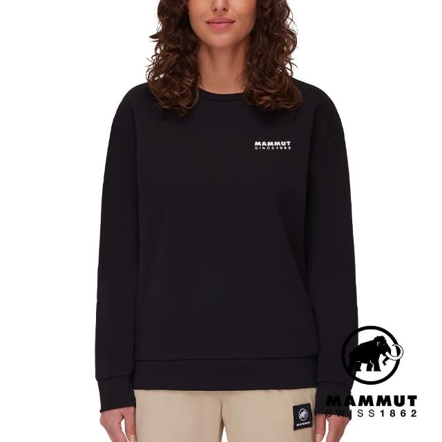 【Mammut 長毛象】Mammut Core ML Crew Neck W 1862 機能休閒長袖T恤 女款 黑色 #1014-04083