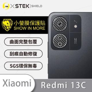 【o-one台灣製-小螢膜】XiaoMi小米 redmi 13C 精孔版鏡頭保護貼2入(CARBON款)
