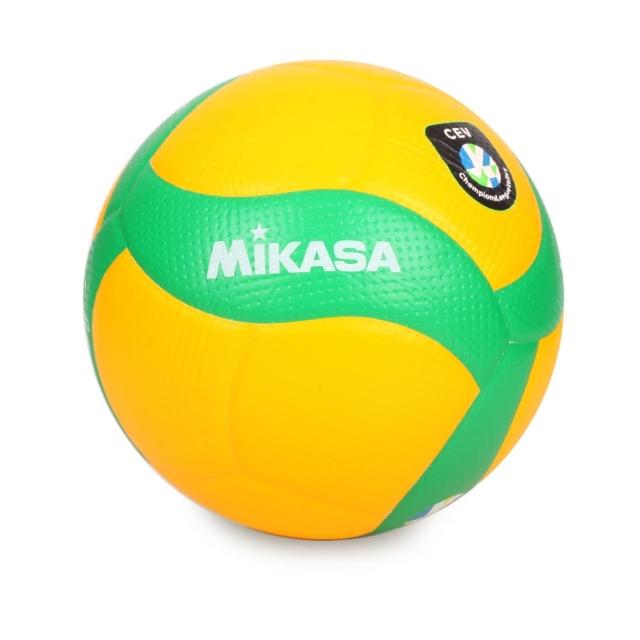 【MIKASA】歐冠專用比賽用排球#5-5號球 CEV指定球 黃綠(KMV200WCEV)