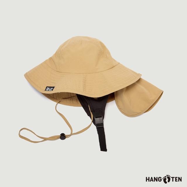 【Hang Ten】配件-戶外多功能可摺防曬漁夫帽(卡其)