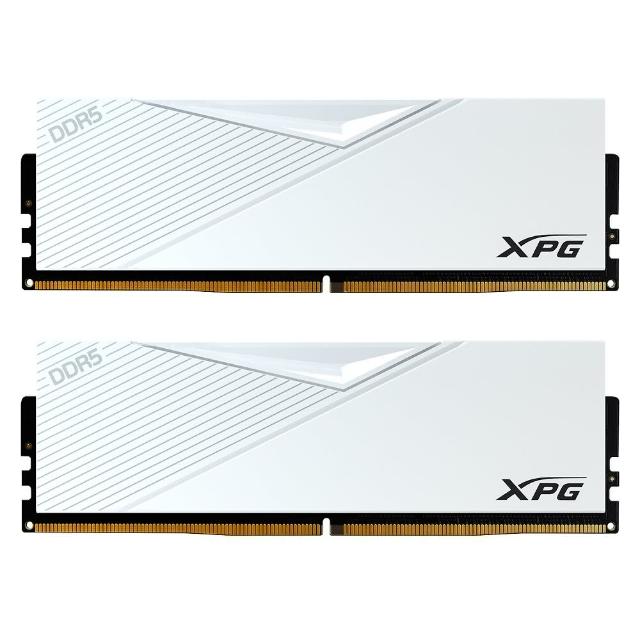 【ADATA 威剛】LANCER  DDR5 5600 32GB*2 白色 超頻桌上型記憶體(AX5U5600C3632G-DCLAWH)