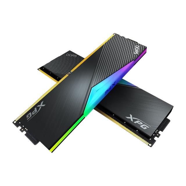 【ADATA 威剛】LANCER  RGB DDR5 5600 32GB*2 黑色 超頻桌上型記憶體(AX5U5600C3632G-DCLARBK)