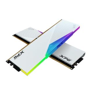 【ADATA 威剛】LANCER RGB DDR5 6400 32GB*2 白色 超頻桌上型記憶體(AX5U6400C3232G-DCLARWH)