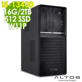 【Acer 宏碁】i5商用工作站(Altos P130F9/i5-13400/16G/512G SSD+2TB/W11P)
