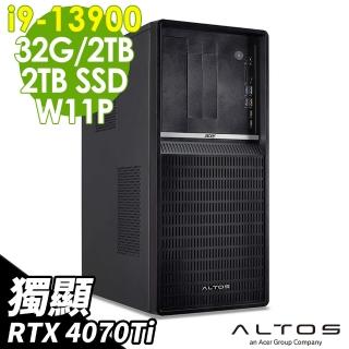 【Acer 宏碁】i9 RTX4070Ti繪圖工作站(Altos P130F9/i9-13900/32G/2TSSD+2TB/RTX4070Ti/W11P)