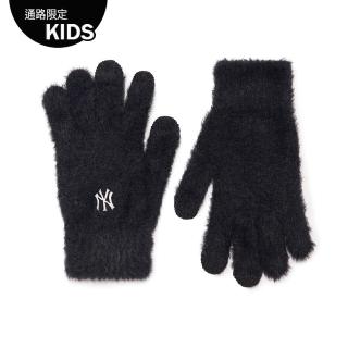 【MLB】童裝 針織手套 紐約洋基隊(7AGLB0336-50BKS)