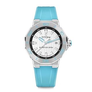 【TITONI 梅花錶】IMPETUS動力系列 高科技阿根廷藍陶瓷錶-43mm(83765 S-AA-711)
