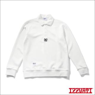 【IZZVATI】長袖高爾夫球衫-白(品牌長T系列)
