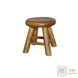 【吉迪市柚木家具】柚木圓矮凳 EFACH029B(小椅子 休閒椅 圓板凳 洗澡椅 椅凳)