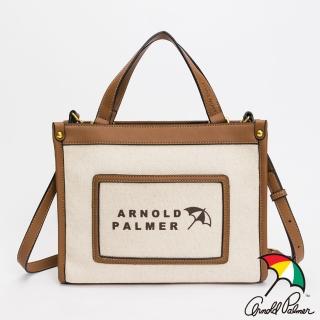 【Arnold Palmer 雨傘】手提包附長背帶 Soleil系列(米白色)