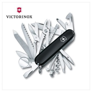 【VICTORINOX 瑞士維氏】瑞士刀 33用冠軍刀/91mm/黑(1.6795.3)