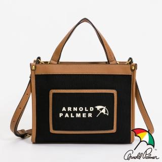 【Arnold Palmer 雨傘】手提包附長背帶 Soleil系列(黑色)