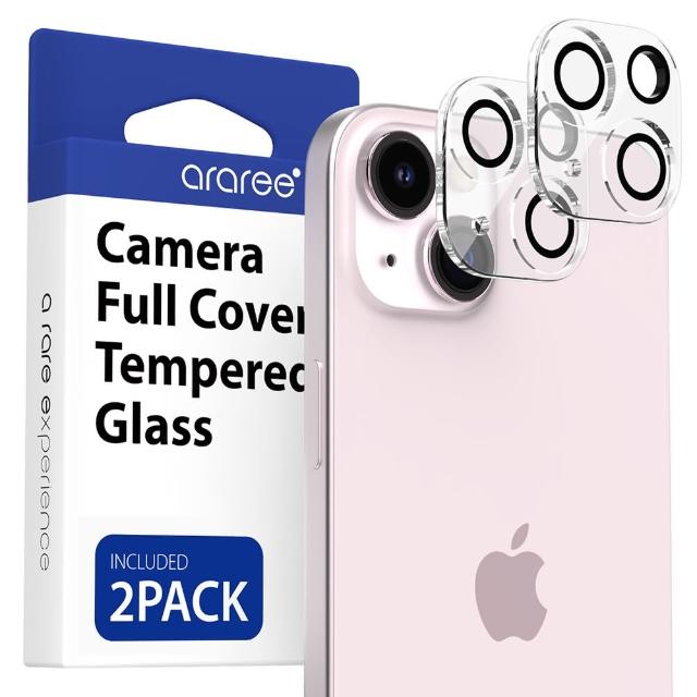 【Araree】Apple iPhone 15系列 鏡頭保護貼(透明2片裝)