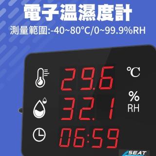 【SMILE】電子溫濕度計 室內溫度計 測溫器 壁掛式溫濕度計 LED 4-LEDC3(溼度計 溫濕度看板 溫度計)