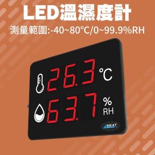 【SMILE】LED溫濕度計 電子溫度計 環境溫度計 面板式溫濕度計 4-LEDC2(廠房必備 工業報警溫濕度計)