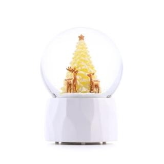 【JARLL 讚爾藝術】光輝聖誕樹 水晶球音樂盒(生日情人告白 結婚 聖誕禮物 交換禮物 聖誕裝飾)