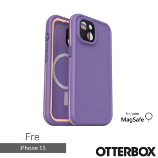 【OtterBox】iPhone 15 6.1吋 Fre 全方位防水/雪/震/泥 保護殼-紫(支援MagSafe)