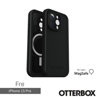 【OtterBox】iPhone 15 Pro 6.1吋 Fre 全方位防水/雪/震/泥 保護殼-黑(支援MagSafe)