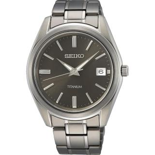 【SEIKO 精工】極輕鈦金屬經典腕錶(6N52-00B0D)