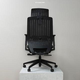 【Backbone】Peacock黑框網座 人體工學椅(獨家販售透氣網座款)