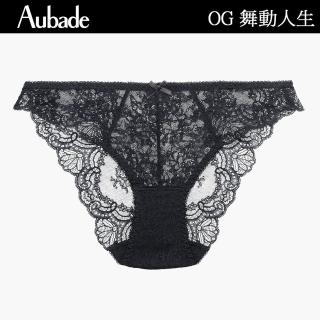 【Aubade】舞動人生蕾絲三角褲 性感內褲 法國內衣褲 女內褲(OG-黑)