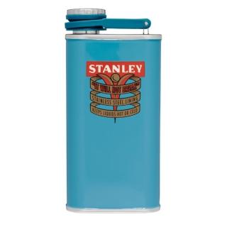 【Stanley】週年復刻1940限定版 寬口酒壺0.23L 孔雀藍(10-00837-305)