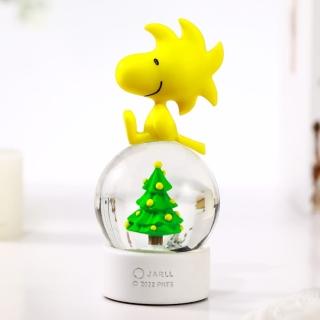【JARLL 讚爾藝術】Snoopy胡士托 聖誕水晶球(Peanuts官方授權)