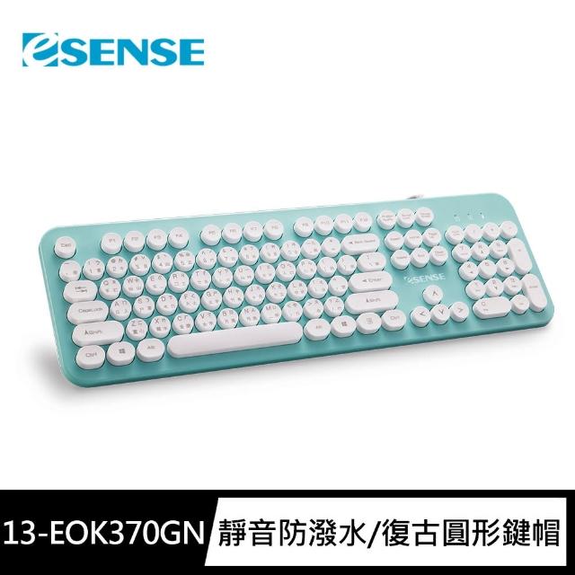 【ESENSE 逸盛】3700 復古圓形標準鍵盤(13-EOK370)