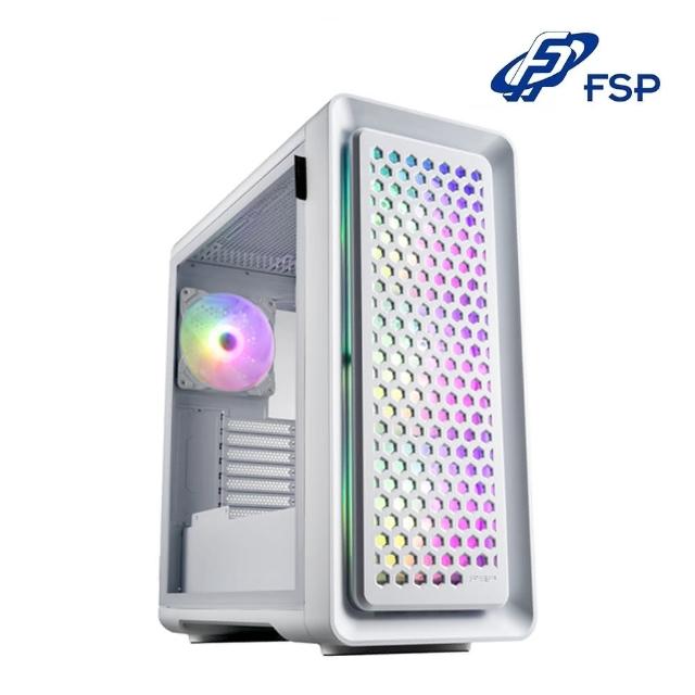 【FSP 全漢】全漢  CUT593P ATX 電腦機殼(雙面玻璃/白色)