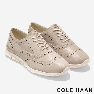 【Cole Haan】ZG 翼尖牛津鞋 女鞋(流沙金-W27409)