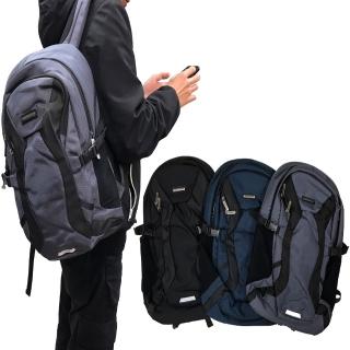 【SNOW.bagshop】後背包中大容量主袋+外袋共二層防水尼龍布服貼胸釦