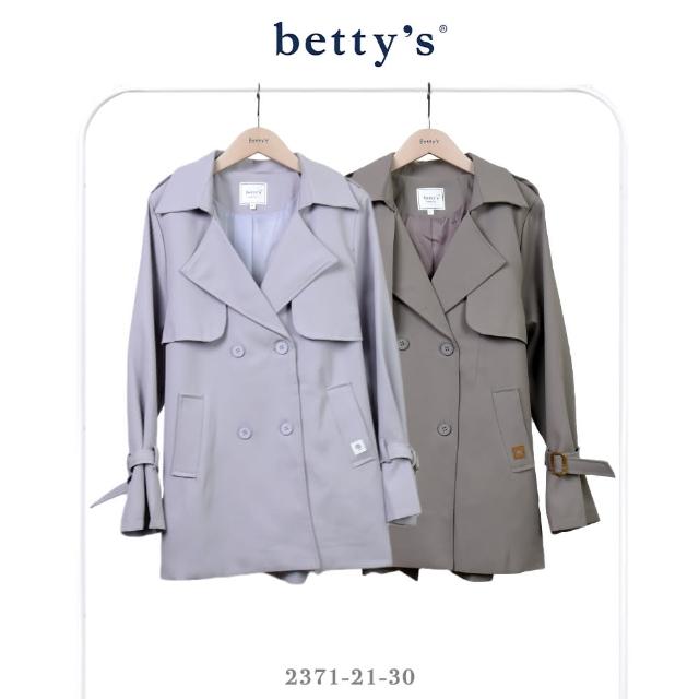 【betty’s 貝蒂思】都會女子雙排釦腰帶風衣(共二色)