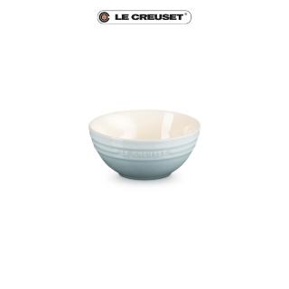 【Le Creuset】瓷器韓式湯碗13cm(海洋之花)