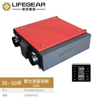 【Lifegear 樂奇】HRV-250GD2 變頻全熱交換機(數位液晶控制-220V)