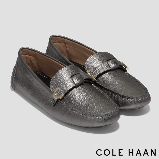 【Cole Haan】EVELYN BOW DRIVER 莫卡辛女鞋(銀色-W26338)