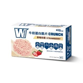 【義美生醫】W PROTEIN牛奶蛋白脆片-草莓奶霜(20g*6包*盒)