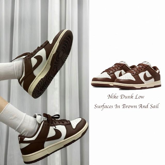 【NIKE 耐吉】Nike Dunk Low Brown and Sail 復古白棕摩卡可可女鞋