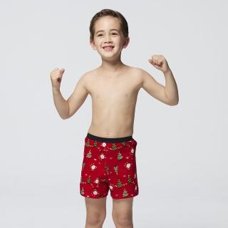 【Mr. DADADO】歡慶耶誕 110-130男童內褲 品牌推薦-舒適寬鬆-GCQ347RS(紅)